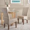 Safavieh Home Collection Ozias Grey Wicker 18-inch Dining Chair(White Washed)