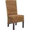 Safavieh Home Collection Pembrooke Wicker Side Chairs, Antique Grey, Set of 2(Banana Natural)