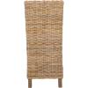 Safavieh Home Collection Pembrooke Wicker Side Chairs, Antique Grey, Set of 2(Natural)