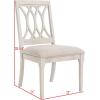 Safavieh Home Collection Selena Black Velvet and White Side Chair (Set of 2)(Beige)