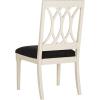 Safavieh Home Collection Selena Black Velvet and White Side Chair (Set of 2)(Black)