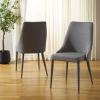 Safavieh Home Collection Summerset White Side Chair (Set of 2)(Grey Linen)