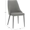 Safavieh Home Collection Summerset White Side Chair (Set of 2)(Grey Linen)