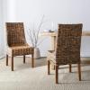 Safavieh Home Collection Suncoast Brown Dining Chair(Brown)