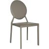 Safavieh Home Collection Warner Mid-Century White Round Back Side Chair(Brown)
