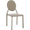 Safavieh Home Collection Warner Mid-Century White Round Back Side Chair(Grey)