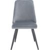 Safavieh Home Collection Zoi Velvet 19-inch (Set of 2) Dining Chair, Taupe/Black(Slate Grey / Black)