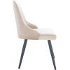 Safavieh Home Collection Zoi Velvet 19-inch (Set of 2) Dining Chair, Taupe/Black(Taupe / Black)