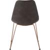 Safavieh Home Dorian Mid-Century Modern Light Brown Faux Leather and Copper Dining Chair, Set of 2(Grey / Copper)