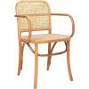 Safavieh Home Keiko White and Natural Cane Dining Chair(Natural)