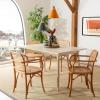 Safavieh Home Keiko White and Natural Cane Dining Chair(Natural)