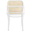 Safavieh Home Keiko White and Natural Cane Dining Chair(White / Natural)