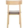 Safavieh Home Lizette Retro White Oak and Grey Cushion Dining Chair, Set of 2