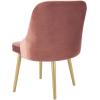 Safavieh Home Lulu Mid-Century Dusty Rose Velvet and Gold Dining Chair, Set of 2(Dusty Rose / Gold)