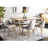 Safavieh Home Lulu Mid-Century Dusty Rose Velvet and Gold Dining Chair, Set of 2(Grey / Gold)