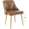 Safavieh Home Lulu Mid-Century Dusty Rose Velvet and Gold Dining Chair, Set of 2(Light Brown / Gold)