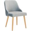 Safavieh Home Lulu Mid-Century Dusty Rose Velvet and Gold Dining Chair, Set of 2(Slate Blue / Gold)