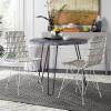 Safavieh Home Minerva Brown and Black Wicker Dining Chair, Set of 2(White / White)