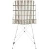 Safavieh Home Minerva Brown and Black Wicker Dining Chair, Set of 2(White / White)