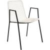 Safavieh Home Wynona White and Black Leather Woven Dining Chair, Set of 2