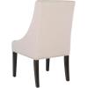 Safavieh Mercer Collection Austin Grey Linen Sloping Arm Chair, Set of 2(Grey)