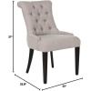 Safavieh Mercer Collection Bowie Dining Chairs, Light Blue, Set of 2(White)