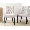 Safavieh Mercer Collection Bowie Dining Chairs, Light Blue, Set of 2(White)
