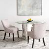 Safavieh Mercer Collection Christine Nailhead Dining Chair, Set of 2(Beige)