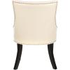 Safavieh Mercer Collection Christine Nailhead Dining Chair, Set of 2(Flat Cream)