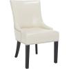 Safavieh Mercer Collection Christine Nailhead Dining Chair, Set of 2(Flat Cream)