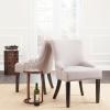 Safavieh Mercer Collection Christine Nailhead Dining Chair, Set of 2(Taupe)