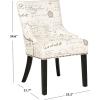 Safavieh Mercer Collection Christine Nailhead Dining Chair, Set of 2(White / Grey)
