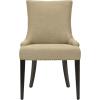 Safavieh Mercer Collection Eva and White Striped Dining Chair with Trim Nail Head, Grey(Antique Gold)