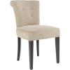 Safavieh Mercer Collection Matthew Beige Linen Dining Chair, Set of 2(Beige)