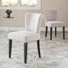 Safavieh Mercer Collection Matthew Beige Linen Dining Chair, Set of 2(True Taupe)
