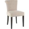 Safavieh Mercer Collection Matthew Beige Linen Dining Chair, Set of 2(True Taupe)