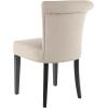 Safavieh Mercer Collection Matthew Beige Linen Dining Chair, Set of 2(True Taupe)