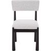 SAFAVIEH Home Collection – Koki Black & White Upholstered Dining Chair, Padded Seat & Back (DCH9222C)(Black/White)