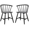 SAFAVIEH Home Collection Ceres Farmhouse Walnut Brown Spindle Back Living Room Accent Dining Chair(Black)