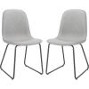 SAFAVIEH Home Collection Makalu Grey/Black Living Room Accent Dining Chair