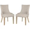 SAFAVIEH Mercer Collection Lester Dining Chairs(Birch)