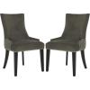 SAFAVIEH Mercer Collection Lester Dining Chairs(Graphite)