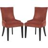 SAFAVIEH Mercer Collection Lester Dining Chairs(Rust)