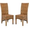 Safavieh Home Collection Isla Brown Dining Chair (Set of 2)