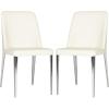 Safavieh Home Collection Mid-Century Modern Baltic White Side Chair(Butter Cream)