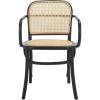 Safavieh Home Keiko White and Natural Cane Dining Chair(Black / Natural)