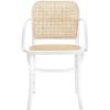 Safavieh Home Keiko White and Natural Cane Dining Chair(White / Natural)