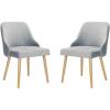 Safavieh Home Lulu Mid-Century Dusty Rose Velvet and Gold Dining Chair, Set of 2(Slate Blue / Gold)