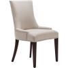 Safavieh Mercer Collection Eva and White Striped Dining Chair with Trim Nail Head, Grey(Taupe)
