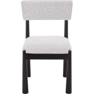SAFAVIEH Home Collection – Koki Black & White Upholstered Dining Chair, Padded Seat & Back (DCH9222C)(Black/White)